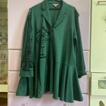 TOKUKO for VOL 에펠탑 겉옷 그린 원피스