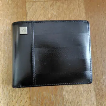 Calvin Klein 칼반 클라인 블랙 이단 접이식 지갑