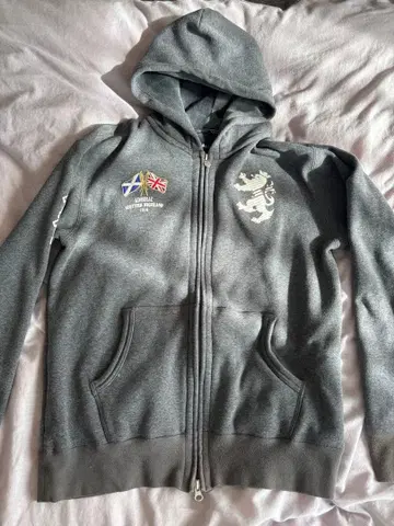 Admiral 후드 부착 집업 후드티 속기모