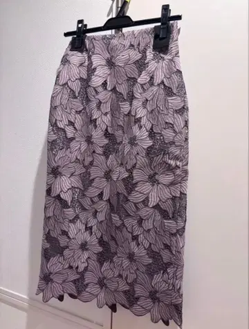 Mystrada 마이 스트라다 꽃무늬 레이스 스커트 34