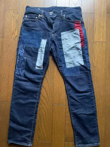 패치워크 디자인 데님 팬츠 30 whiz limted