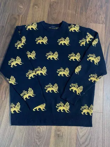 BUTTERGOODS 라이온 패턴 니트 스웨터 M