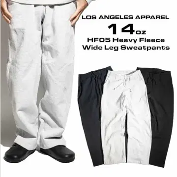 로스앤젤레스 어패럴 14oz 스웨트 팬츠 아쉬 L
