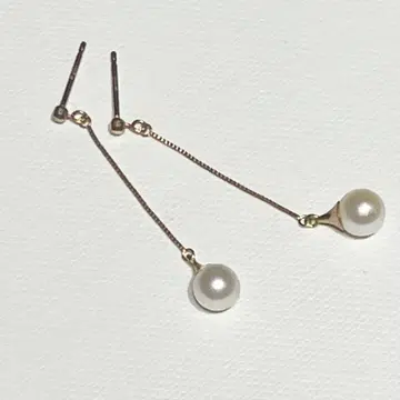 반돔 아오야마 k10 펄 드롭형 롱 귀걸이