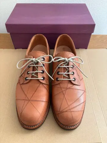 SCOTCH GRAIN 브라운 가죽 신발