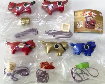 빨간 고양이 전 5종 세트 컴프 가챠가챠 캡슐 토이