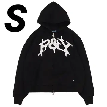 미사용 새상품 Punkandyo 지퍼 후드티 블랙 사이즈 S