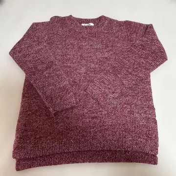 In this life 버건디 니트 스웨터 긴팔