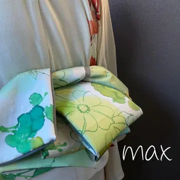 순수 실크 헤코 오비 2272 반폭 오비 핸드메이드 성인용 MAX