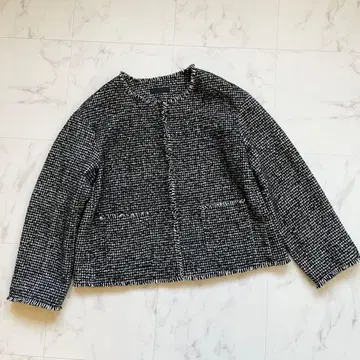 미사용품 유니클로 트위드 자켓 L 사이즈
