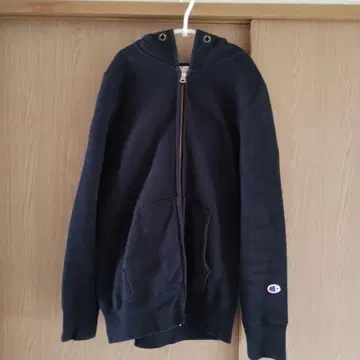 새상품급 Champion 리버스 위브 블랙 지퍼 후드티 M