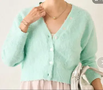 시너리 가디건 숏 화이트 화이트