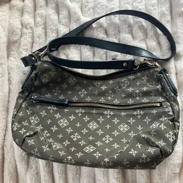 russet 그레이 프린트 패턴 숄더백