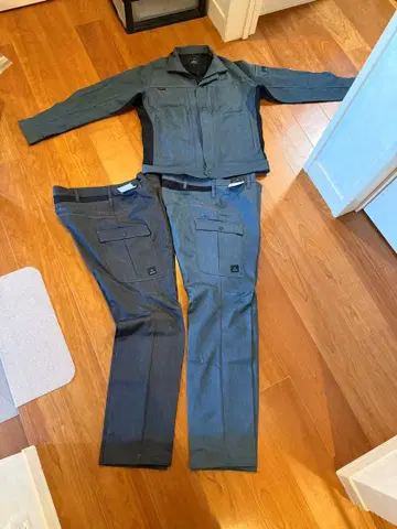 AZITO 카고 팬츠 3L 데님 블루 블랙 겉옷 LL 세트