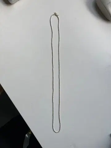 실버 비즈 목걸이