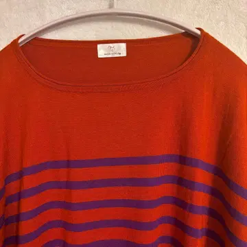 MON STYLE 에뚜왈 카이토 실크 캐시미어 보더 니트 사이즈 M