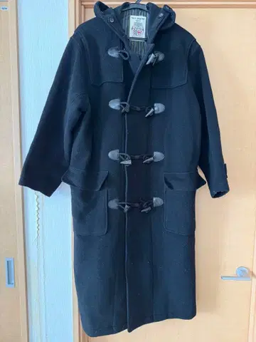 SIM 블랙 더플 코트 94A2