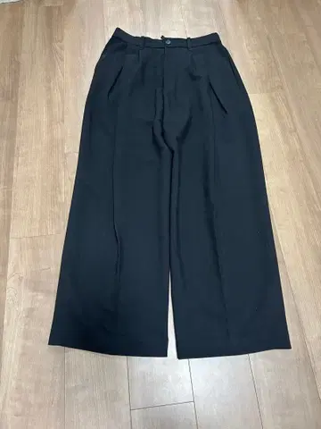 HARE 더블 위브 딥 턱 와이드 팬츠