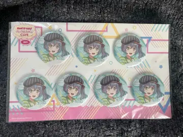 뱅드림 락 아사히 릿카 카페 2021 등신 캔뱃지 7점 세트