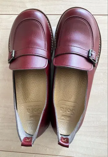 벨 공방 벨트 로퍼 23.0cm 다크 레드