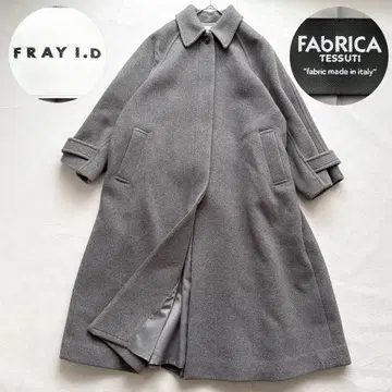 FRAY I.D 발마칸 캐시미어 혼방 롱 코트 그레이 프레이 아이디