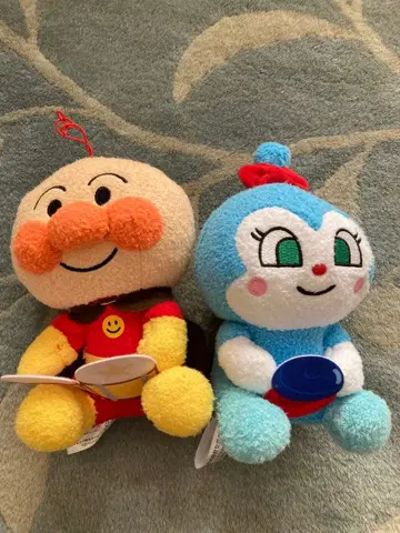 호빵맨과 짤랑이 봉제 인형