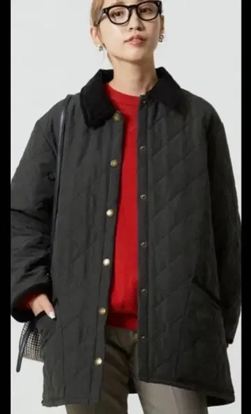 BRITISH KHAKI x FREAK'S STORE 퀼팅 블랙