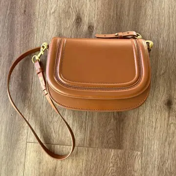 ZARA 브라운 가죽 숄더백