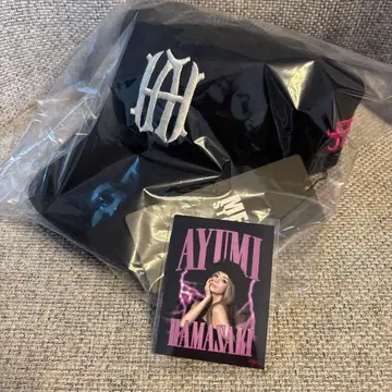 하마사키 아유미 MFC Store 콜라보 캡 블랙 스티커