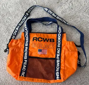 RODEOCROWNS 로데오 크라운 형광 오렌지 토트백 숄더 대응