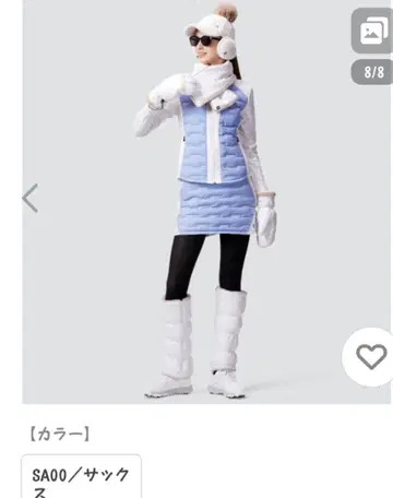 DESCENTE 넥 레그 워머와 방한 장갑