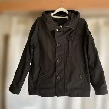 johnbull 네이비 컬러 후드 부착 마운틴 후드티