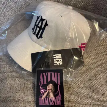 하마사키 아유미 MFCStore 캡 화이트 흰색 스티커
