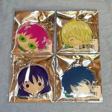 사이키 쿠스오의 재난 그래프 아트 KAOKAO 아크릴 키링 4종 세트