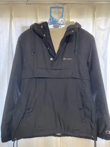 Champion 네이비 아노락 자켓