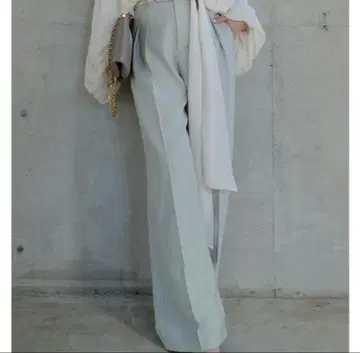 anuans 투 턱 와이드 팬츠 민트 XS