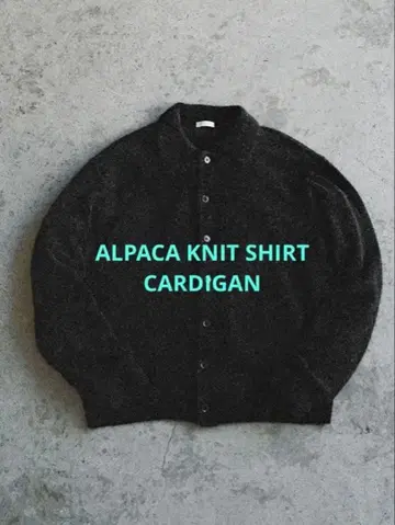 ALPACA KNIT SHIRT CARDIGAN