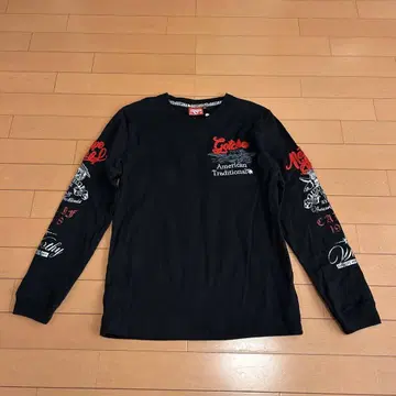 Gotcha 아메리칸 트래디셔널 롱 슬리브 T셔츠 S 자수