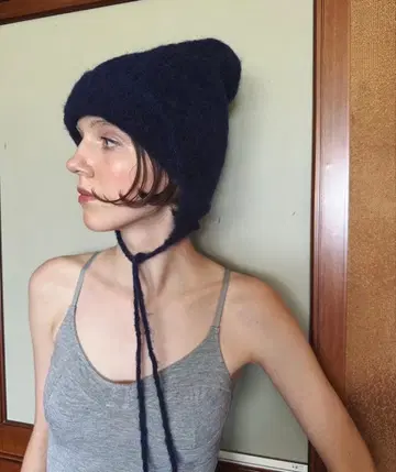 EDIT FOR LULU 알파카 믹스 샤기 니트 캡