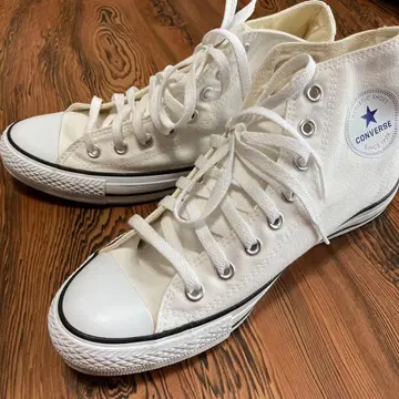 CONVERSE 화이트 하이컷 스니커즈