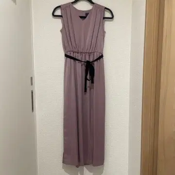 SHIPS 퍼플 롱 원피스