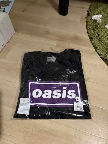 Oasis Live'25 로고T셔츠 L 블랙