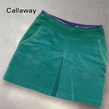 캘러웨이 골프웨어 스커트 코듀로이 그린 따뜻함 S