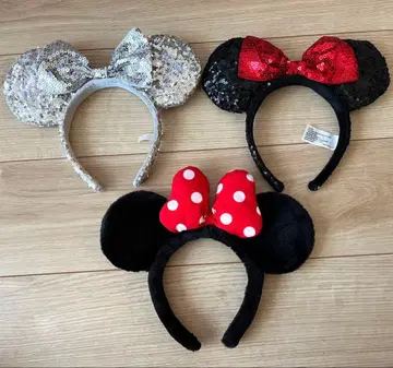 미키 미니풍 머리띠 3종 세트