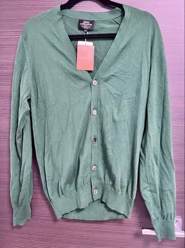 UNITED ARROWS 그린 V넥 가디건 L