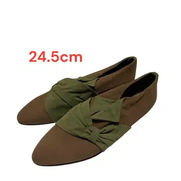 [ 새상품급 ] 이탈리아제 Vero Cuoio 스웨이드 플랫슈즈 24.5