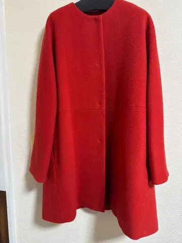 I.T'S international 빨간색 롱 코트 M