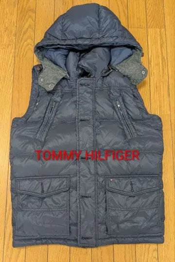 TOMMY HILFIGER 네이비 다운 베스트