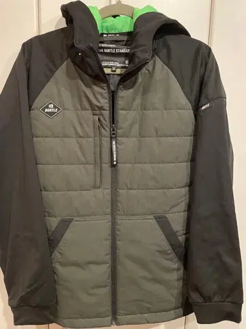 BURTLE 후드 방풍 스트레치 M 카키