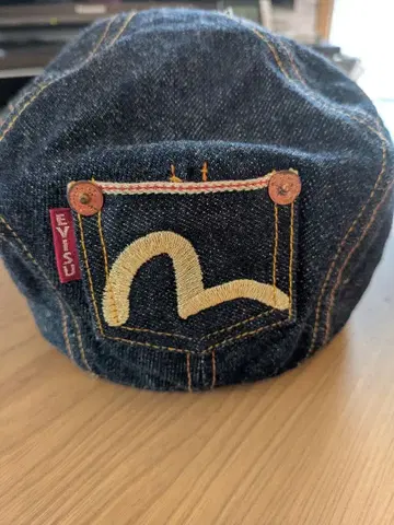 EVISU 데님 헌팅 모자
